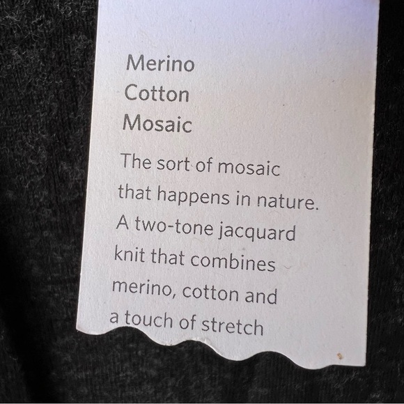 EILEEN FISHER MERINO WOOL FLOWY MOSAIC PATTERN OPEN CARDIGAN SIZE LARGE NWT - Picture 3 of 9